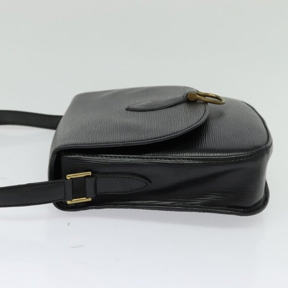 LOUIS VUITTON Epi Saint Cloud GM Shoulder Bag Black Noir - Picture 12 of 16